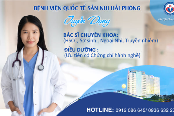Bệnh viện quốc tế Sản Nhi tuyển dụng nhân sự