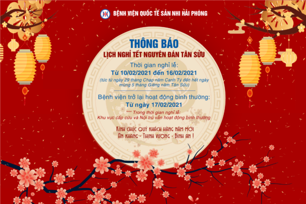Thông báo Lịch nghỉ Tết nguyên đán Tân Sửu 2021