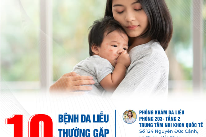 10 bệnh da liễu thường gặp ở trẻ nhỏ