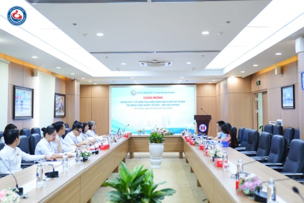 THẨM ĐỊNH THÀNH CÔNG ĐƠN VỊ SẢN XUẤT VÀ ỨNG DỤNG MỸ PHẨM THUỘC BỆNH VIỆN QUỐC TẾ SẢN NHI HẢI PHÒNG