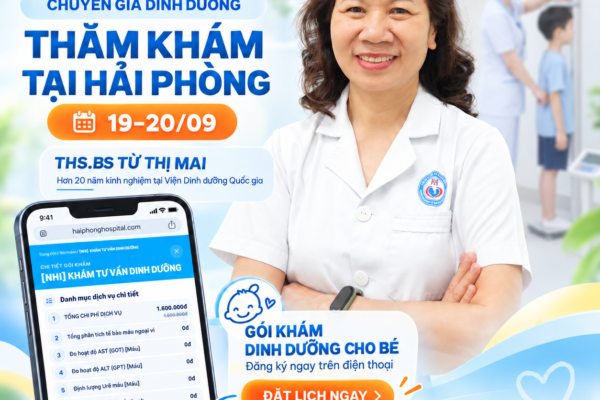 Chuyên gia Viện Dinh dưỡng Quốc gia thăm khám tại Hải Phòng trong 2 ngày 19–20/09