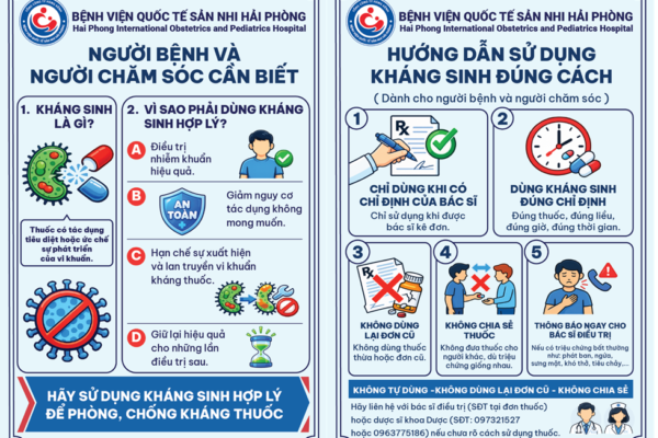 HIỂU VÀ DÙNG ĐÚNG KHÁNG SINH – POSTER DÀNH CHO NGƯỜI BỆNH VÀ NGƯỜI CHĂM SÓC